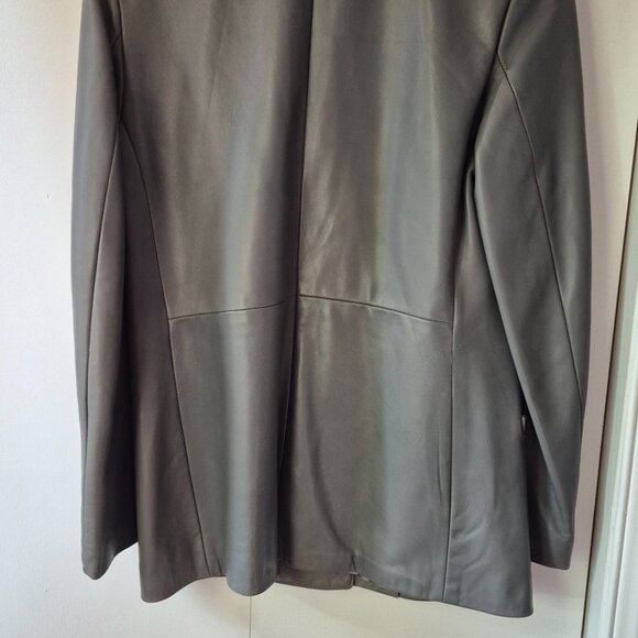 DANIER Leather Grey Jacket Blazer Women S - Picture 5 of 5